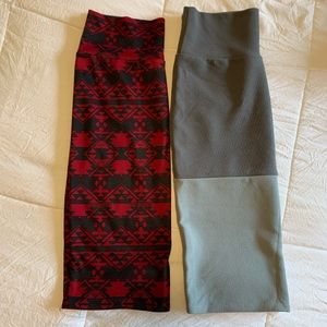 LuLaRoe 2 Slip-On Pencil Skirts